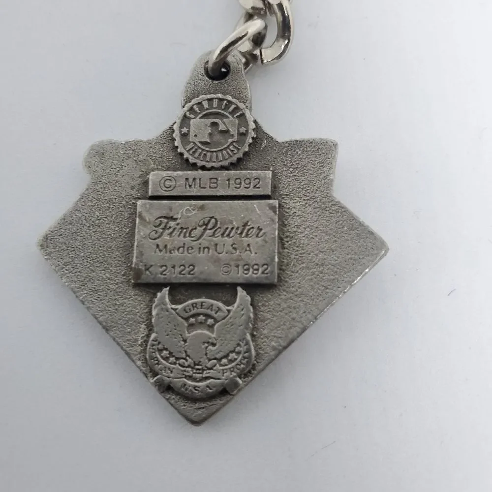 Vintage Pirates Baseball Fine Pewter Keychain